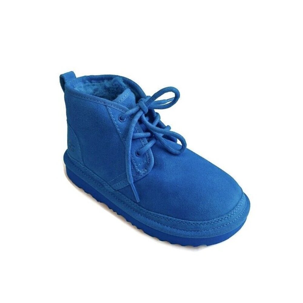 UGG Neumel II Chukka Boots Big Kids Size 4 Womens Sz 5 Suede Dive Blue 1017320K